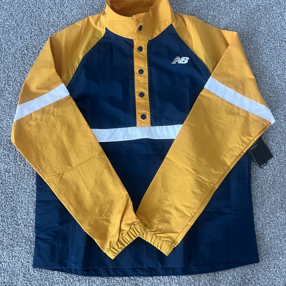 New Balance Yellow and Navy Jacket (M) NWT